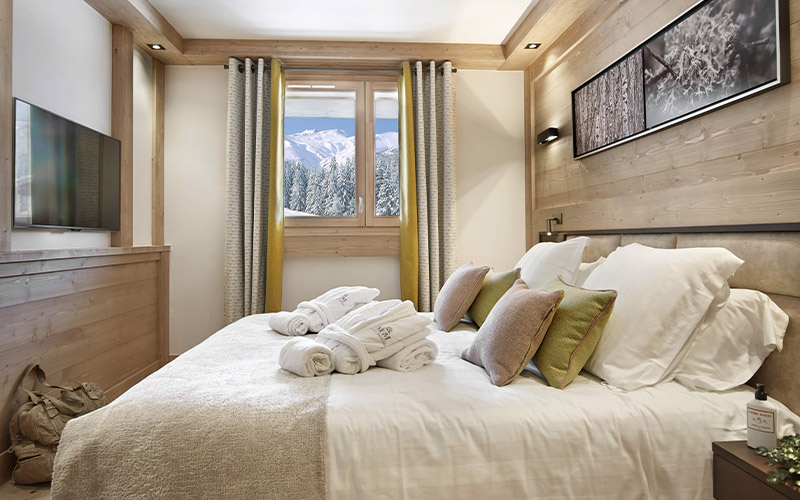 Bedroom résidence Anitéa in Valmorel - Investing in a second home in the mountains