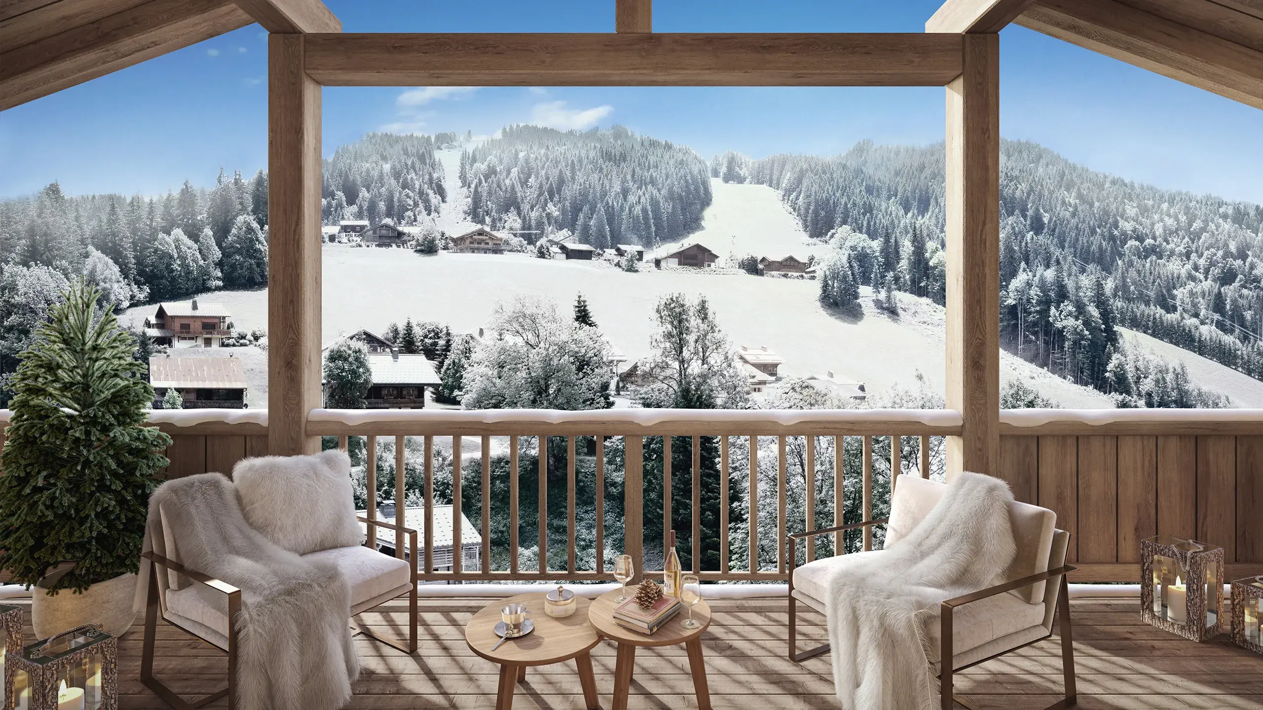 Chalets Séléna - Les Gets - Vue Massif