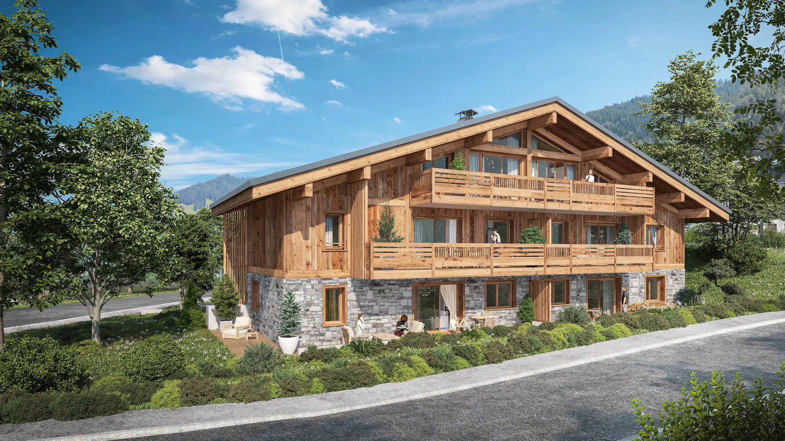 Vue extérieure de Chalet Victorine aux Carroz d'Arâches