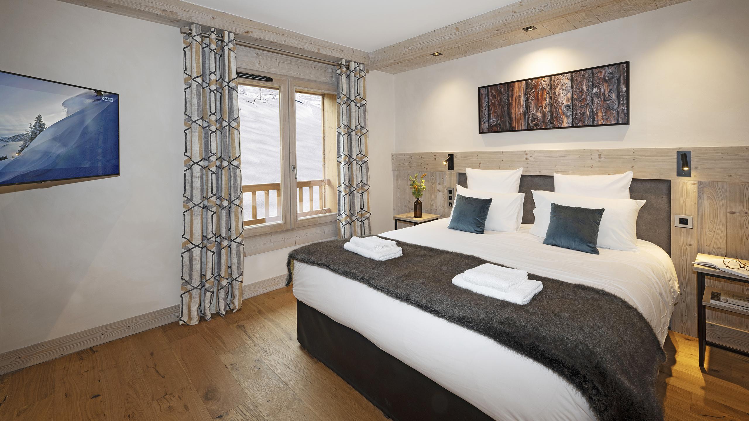 Appartement Chalets de Joy - Chambre - ©Thierry Genand