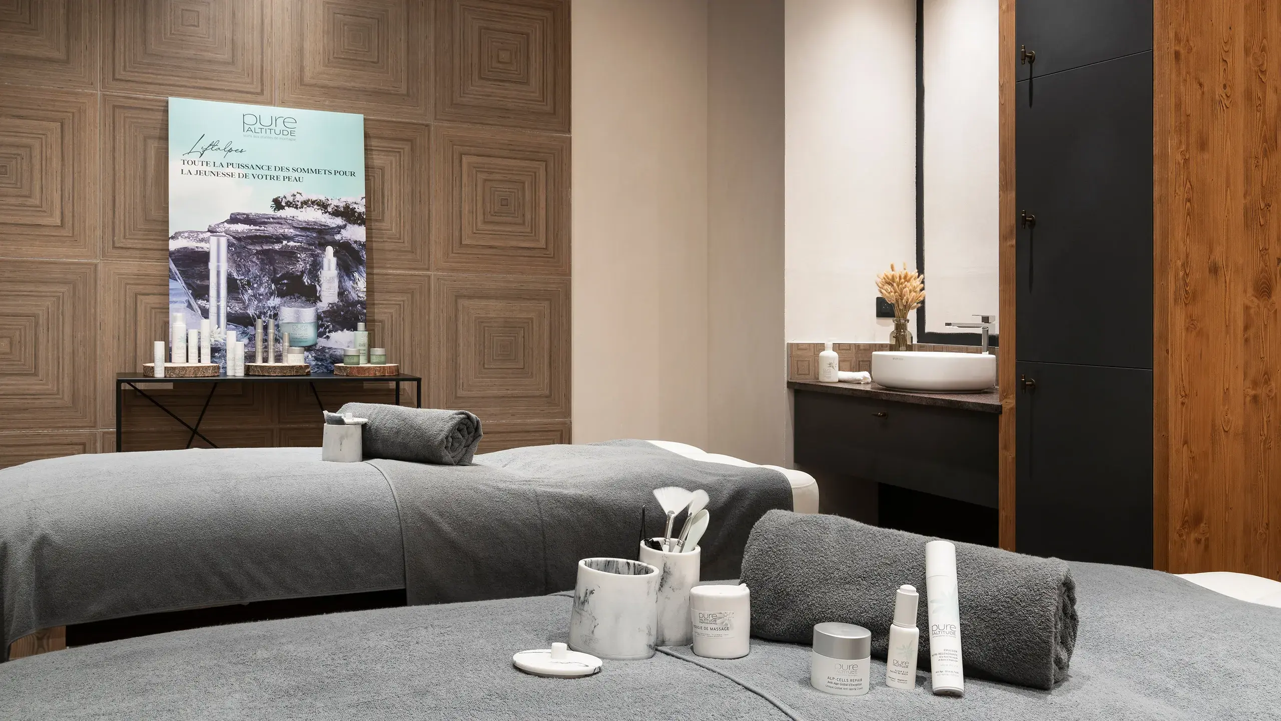 Espace soins de l'espace bien-être du Hameau de l'Ours à Manigod La Croix Fry