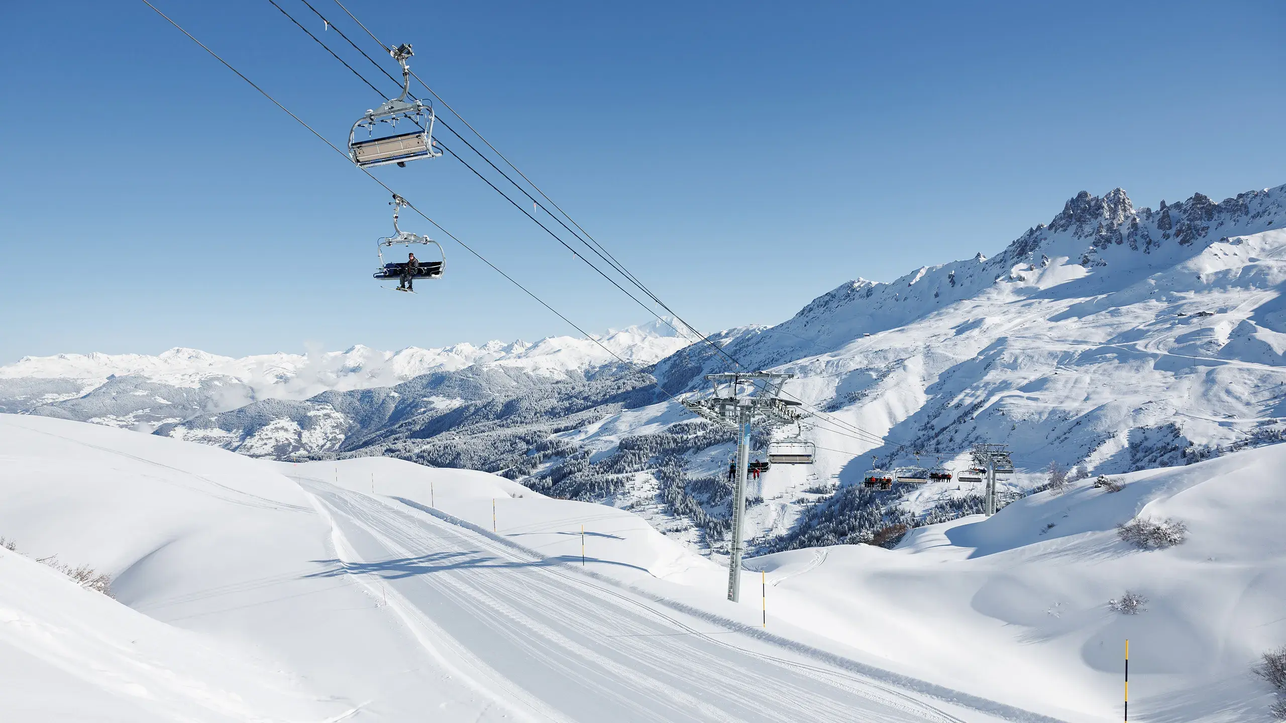 Les 3 Vallées - Méribel - Hiver - Télésiège