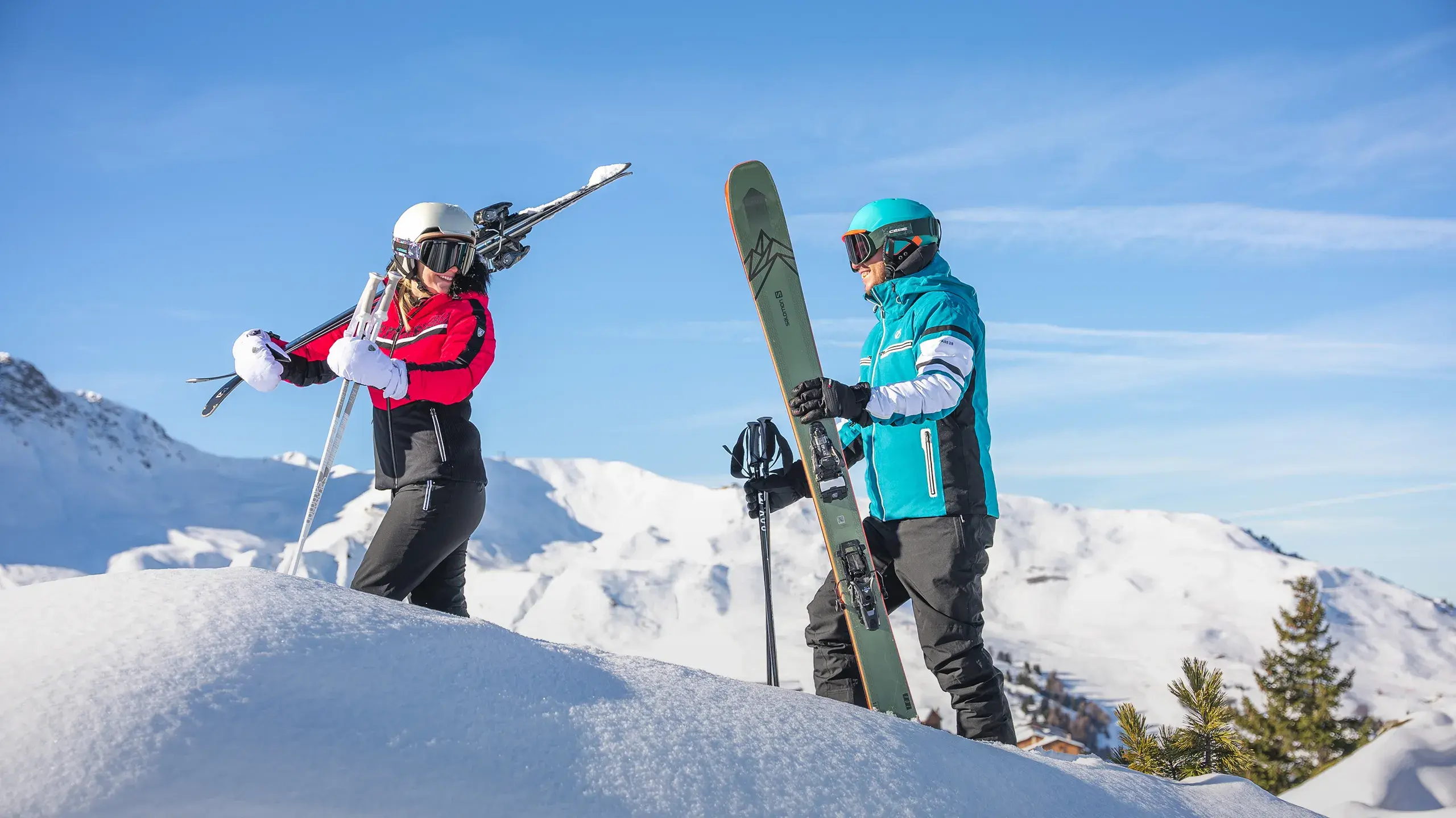 Paradiski - La Plagne - Hiver - Skieurs
