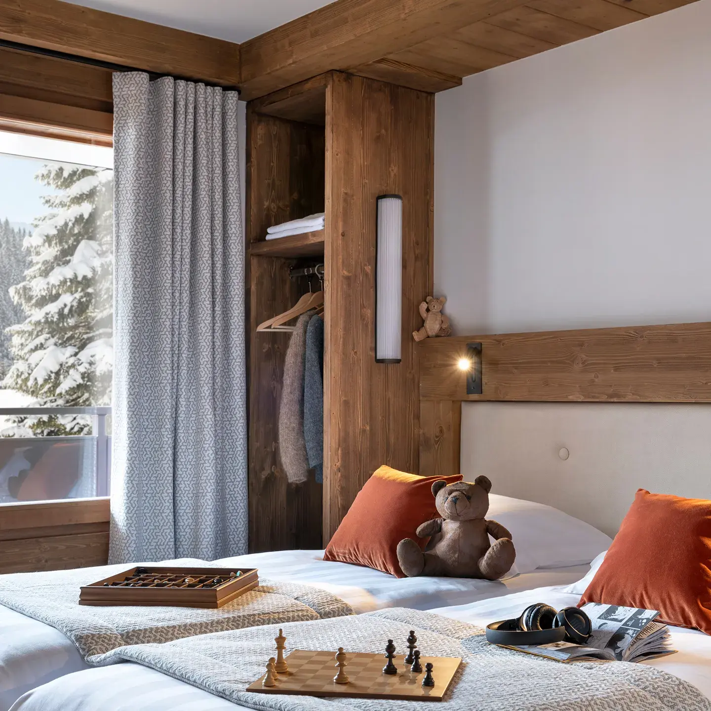 Chambre avec vue dans un appartement à vendre des Chalets Láska disponible aux Contamines-Montjoie