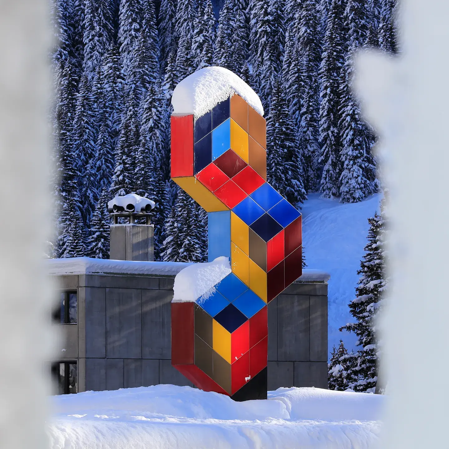 Flaine - Œuvre d'art - Les Trois Hexagones