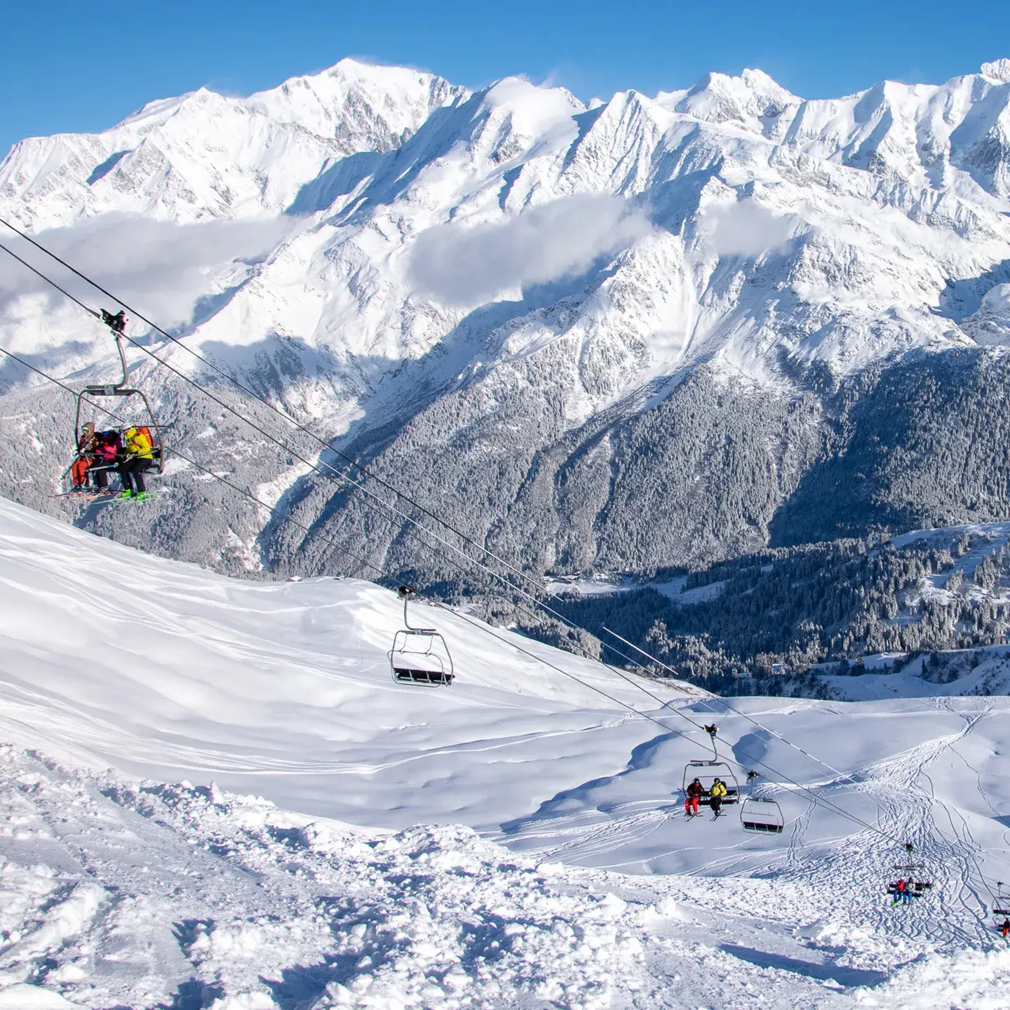 Les Contamines-Hauteluce - Hiver - Télésiège aux Contamines-Montjoie