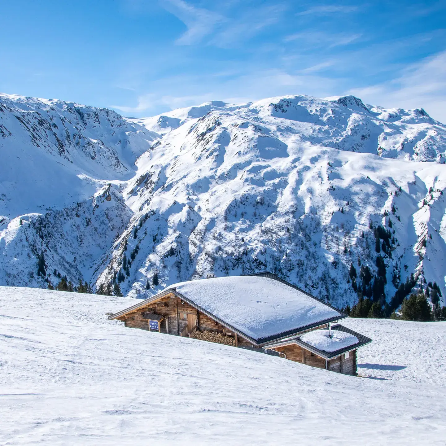 Massif du Mont-Blanc - Les Contamines-Montjoie - Hiver - Panorama sur les sommets