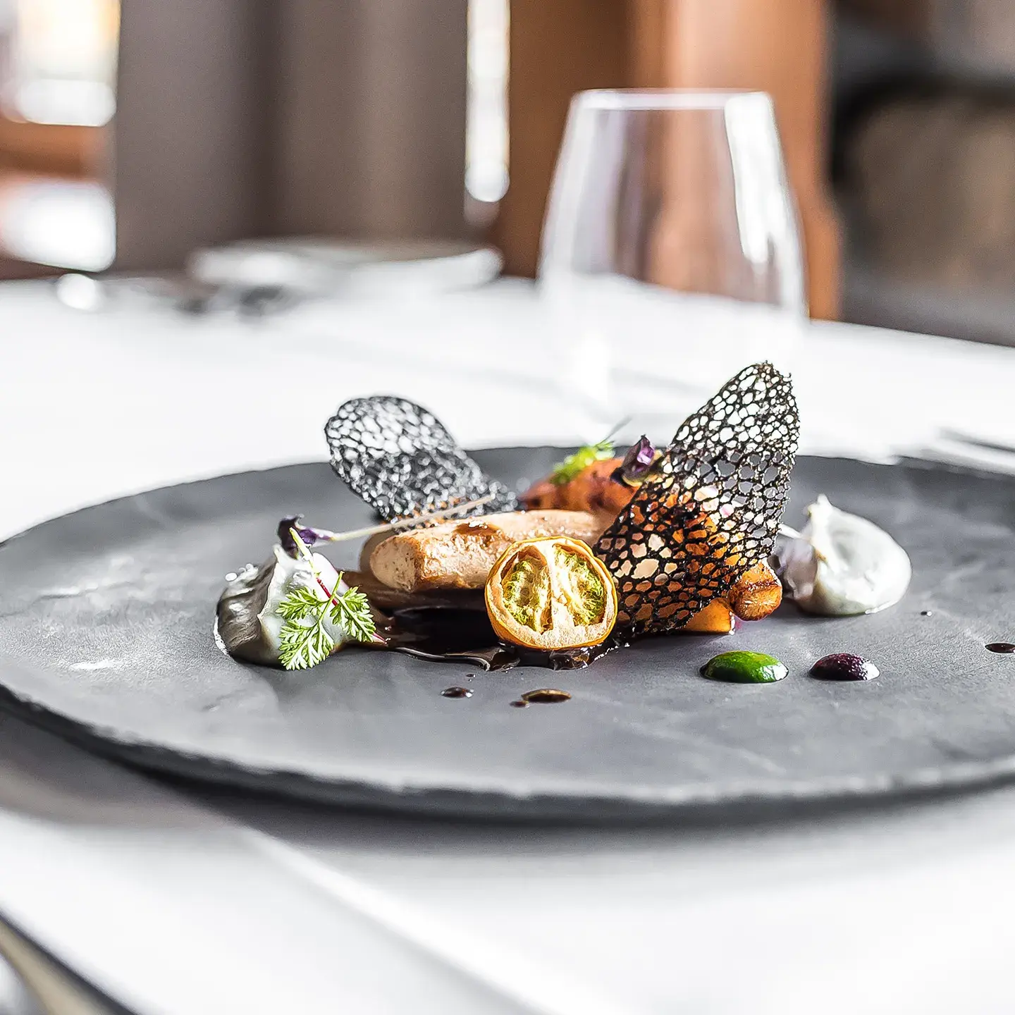 Plat d'un restaurant étoilé