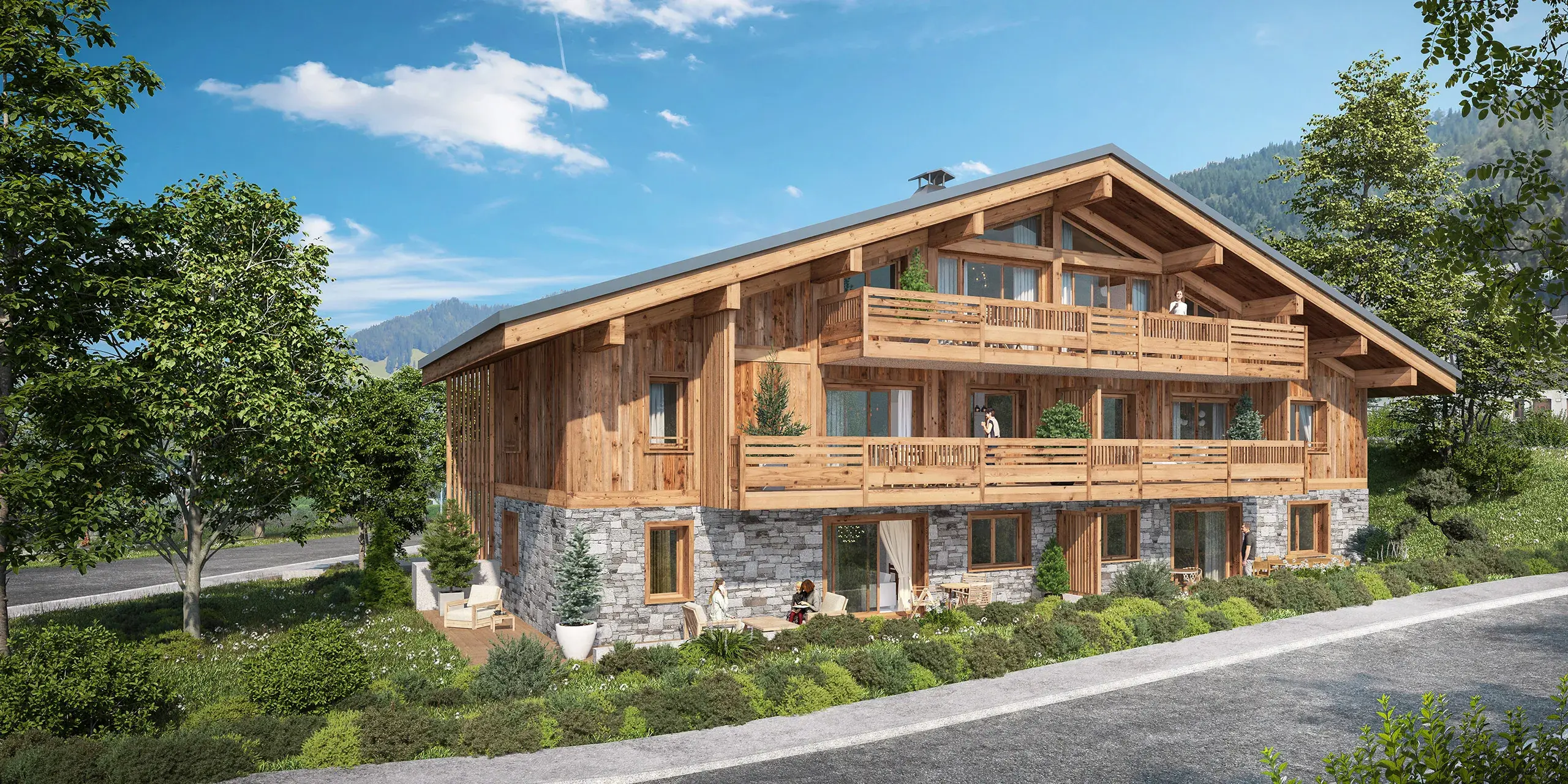 Vue extérieure de Chalet Victorine aux Carroz d'Arâches