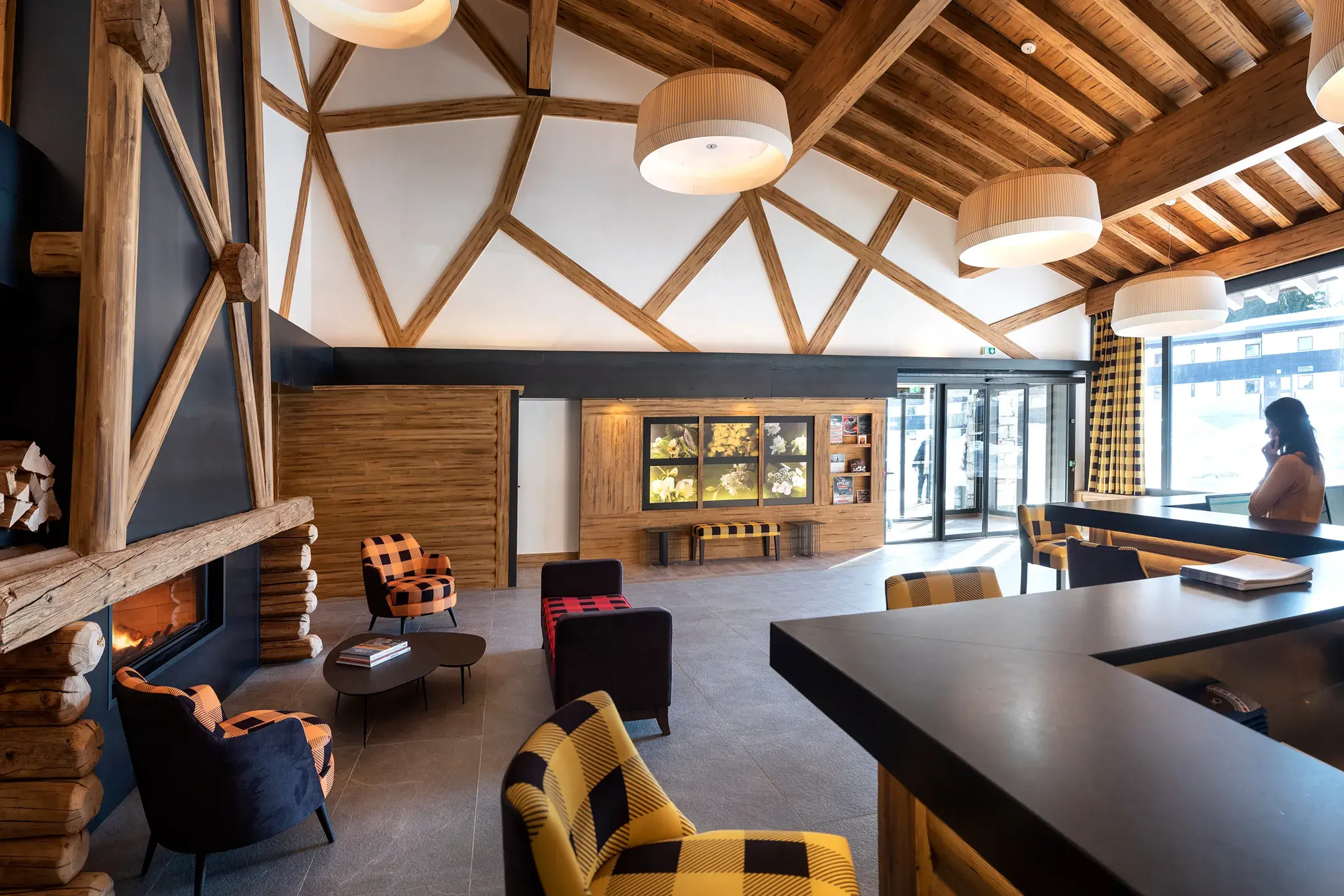 La réception de la résidence Amaya aux Saisies