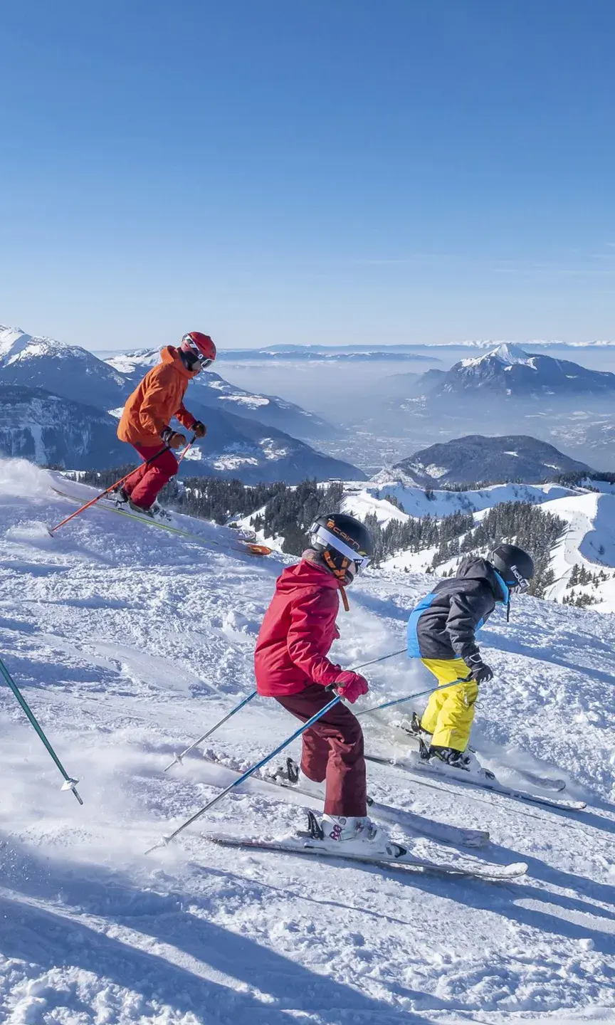 Les Carroz d'Arâches - Domaine Skiable - Grand Massif - Skieurs