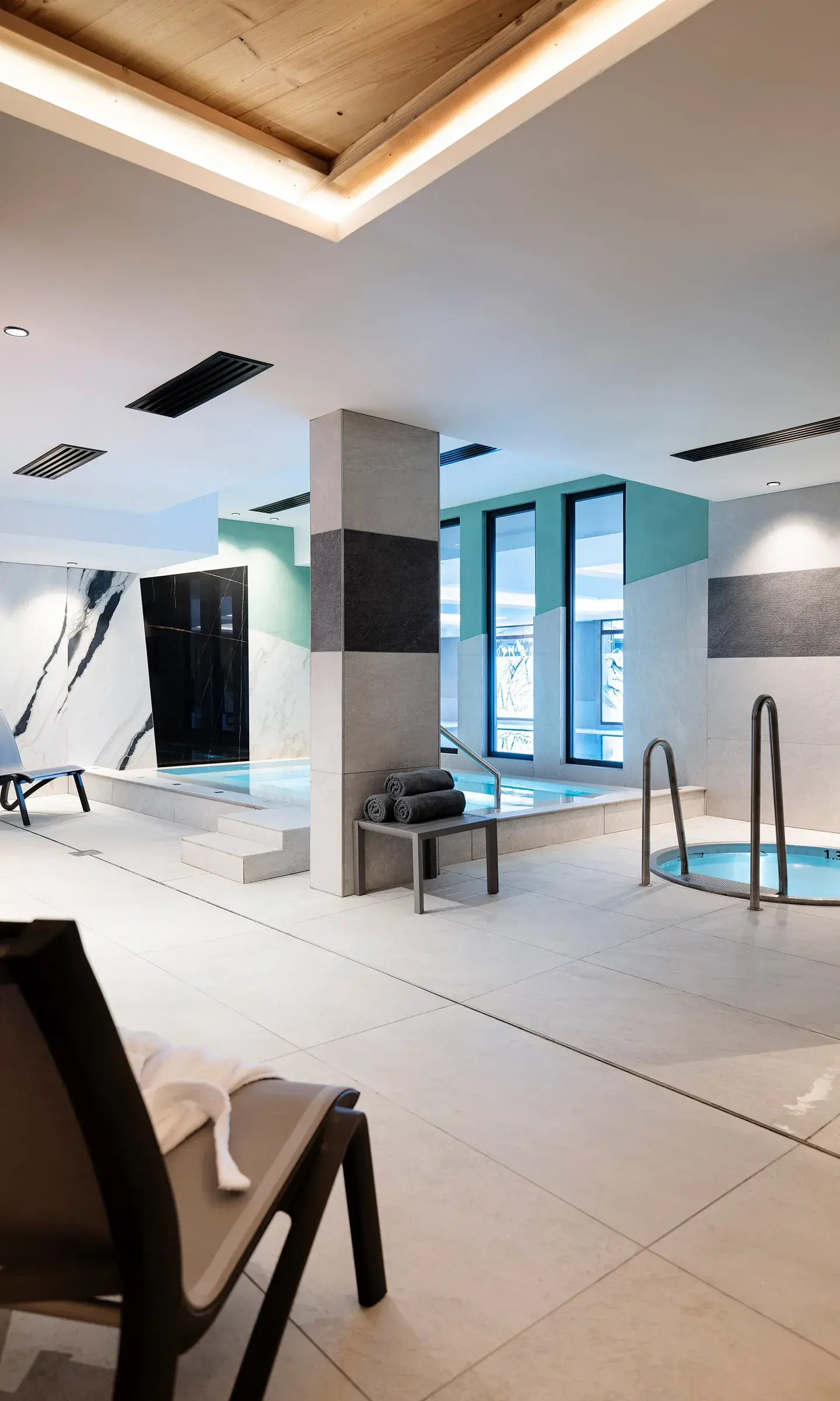 Spa Montagnes du Monde® d'Akoya à Valmorel - Bain bouillonnant & bain nordique
