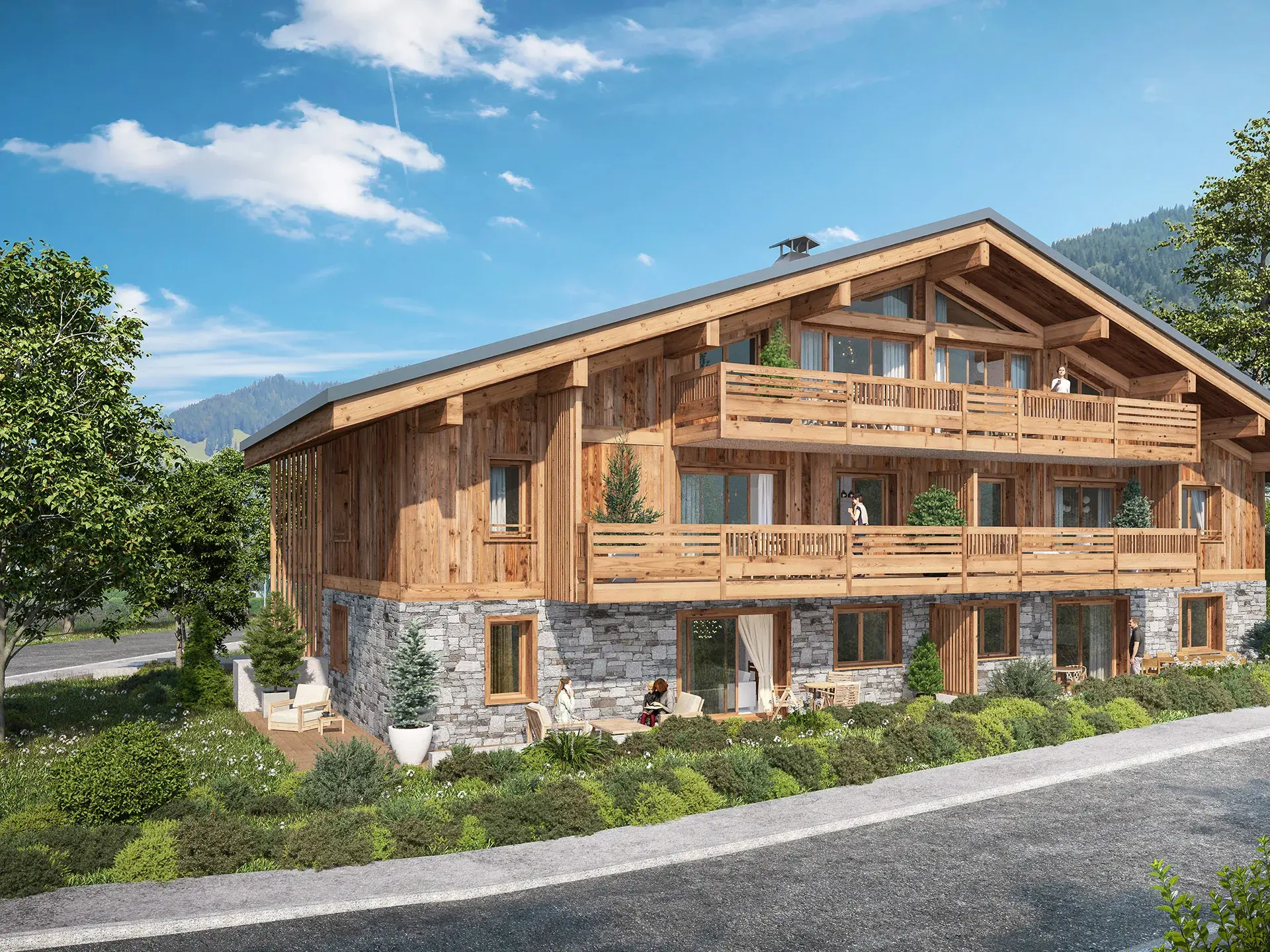 Vue extérieure de Chalet Victorine aux Carroz d'Arâches