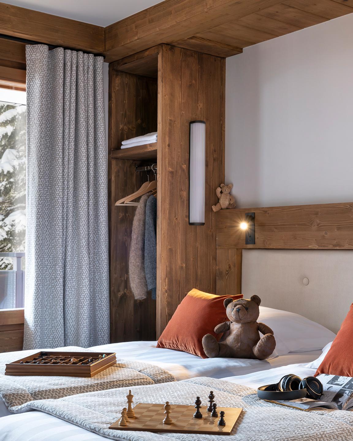 Chambre avec vue dans un appartement à vendre des Chalets Láska disponible aux Contamines-Montjoie