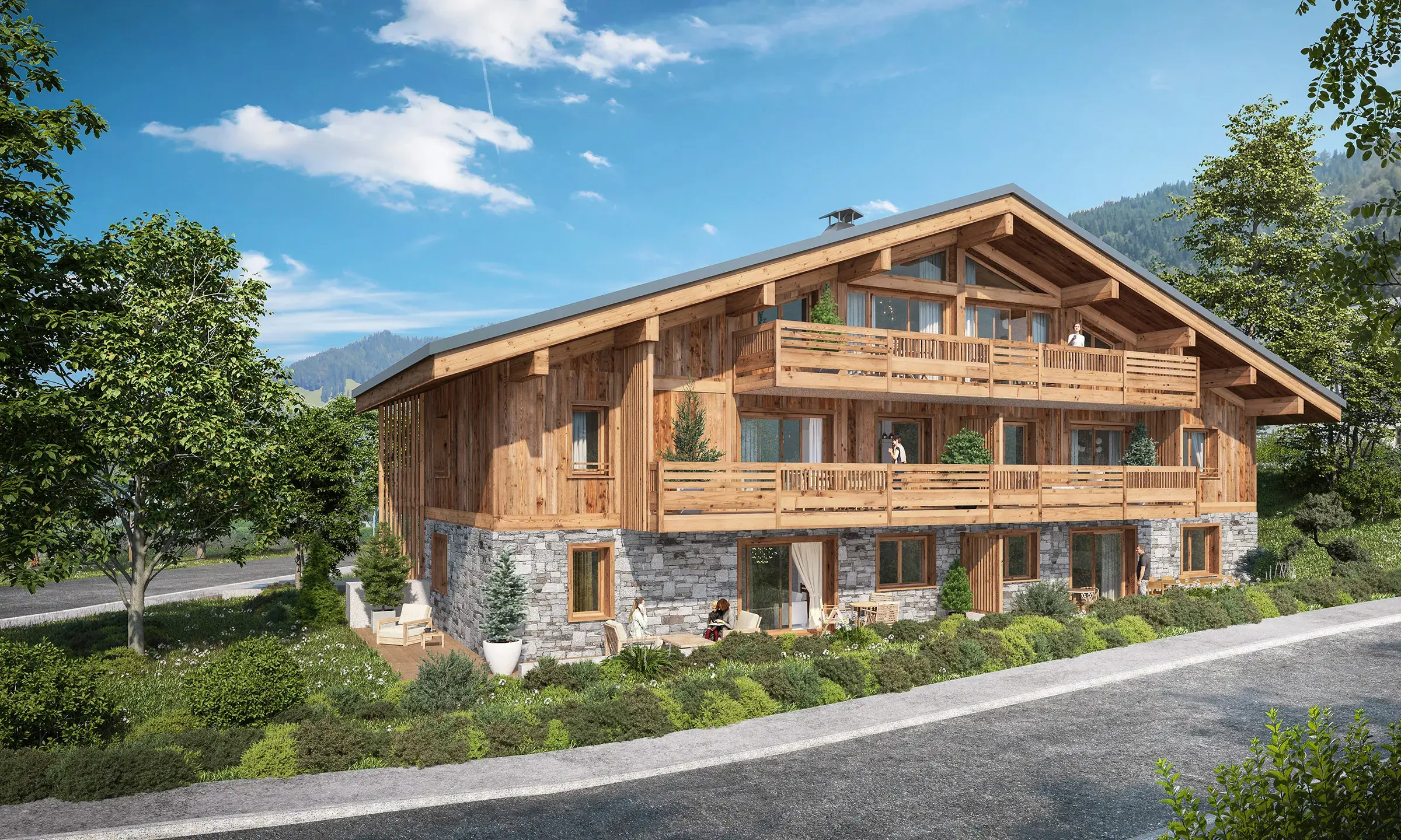 Vue extérieure de Chalet Victorine aux Carroz d'Arâches