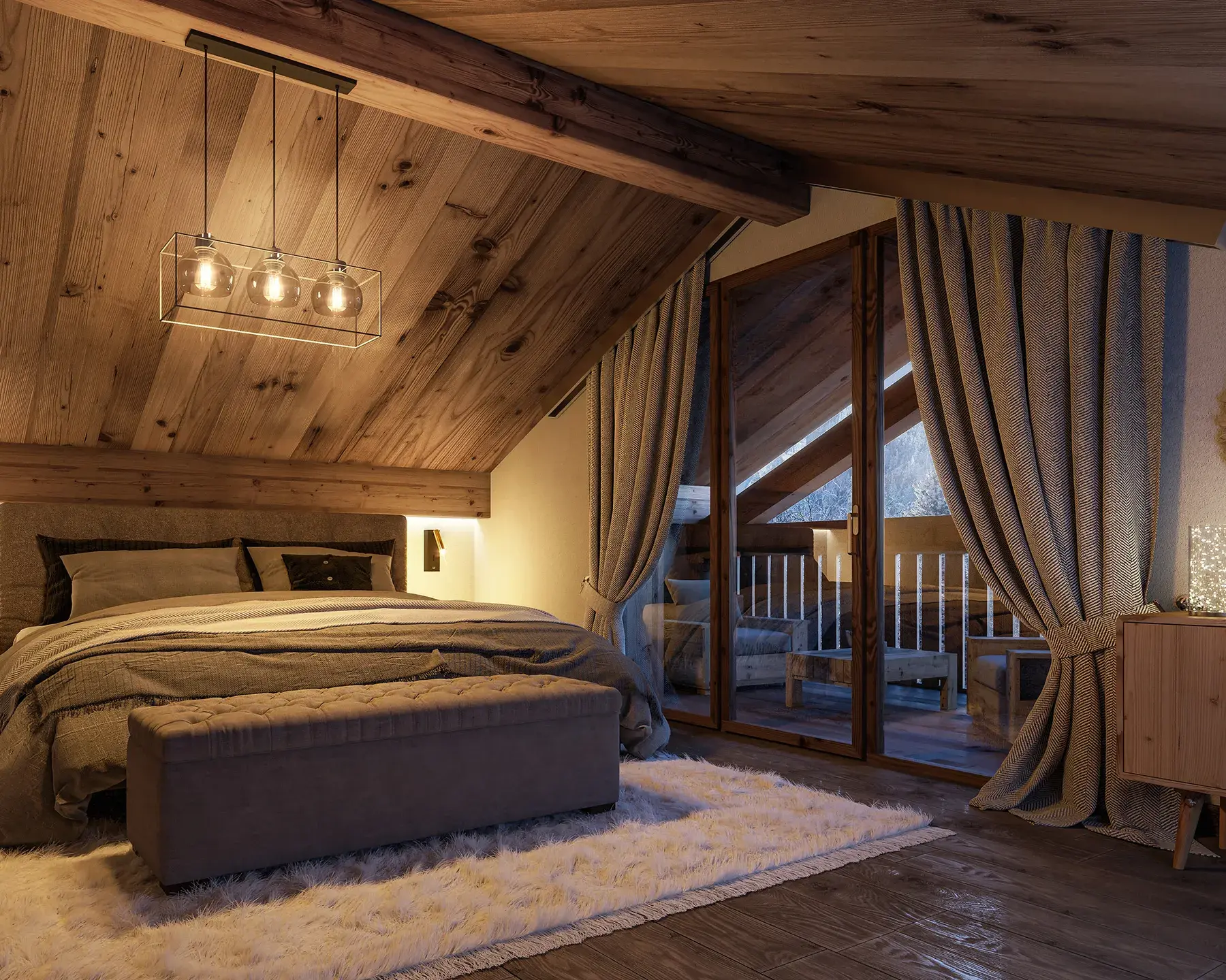 chambre dans un appartement à Samoëns 