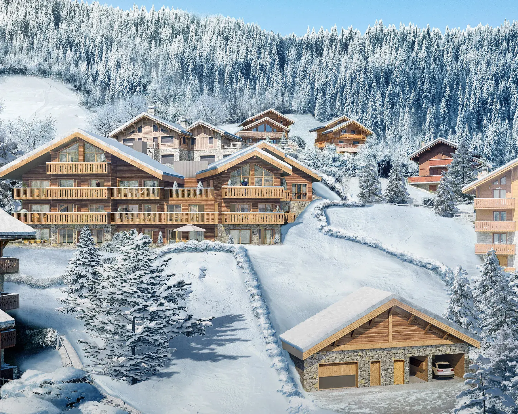 Apsara - Méribel - Hiver - Perspective - Extérieur