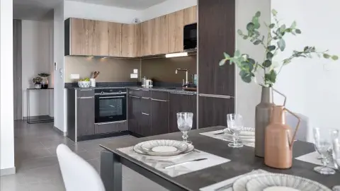 Cuisine Jardin Cardinal Appartement à Annecy