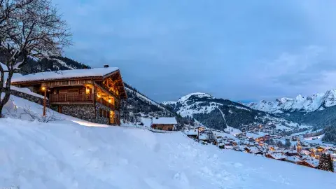 La Ferme de Juliette - Le Grand-Bornand - Hiver - Nuit - Extérieur