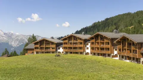 Hameau de l'Ours à Manigod, extérieur en été